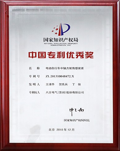 中国专利优秀奖